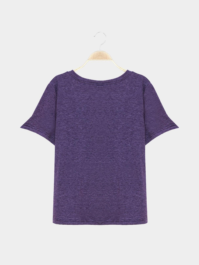 V-Neck Purple T-Shirts