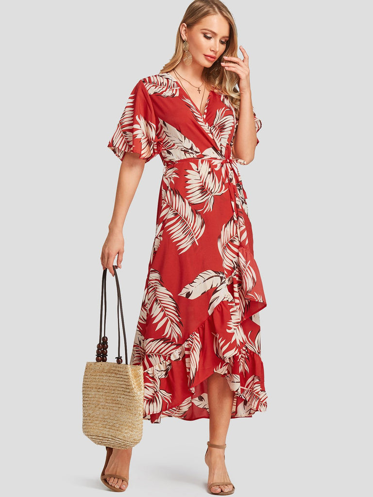 Womens Red Maxi Dresses