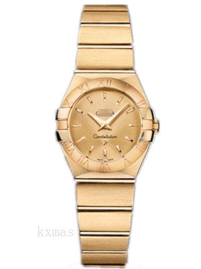 Fashionable Yellow Gold 18 mm Watch Band 123.50.24.60.08.001_K0018150