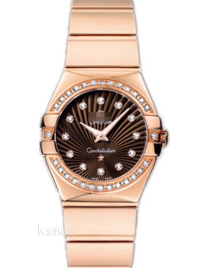 Affordable Quality Rose Gold 18 mm Watch Band 123.55.24.60.63.002_K0018066