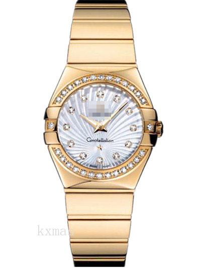 Wholesale Custom Yellow Gold 18 mm Watch Band 123.55.27.60.55.007_K0018049