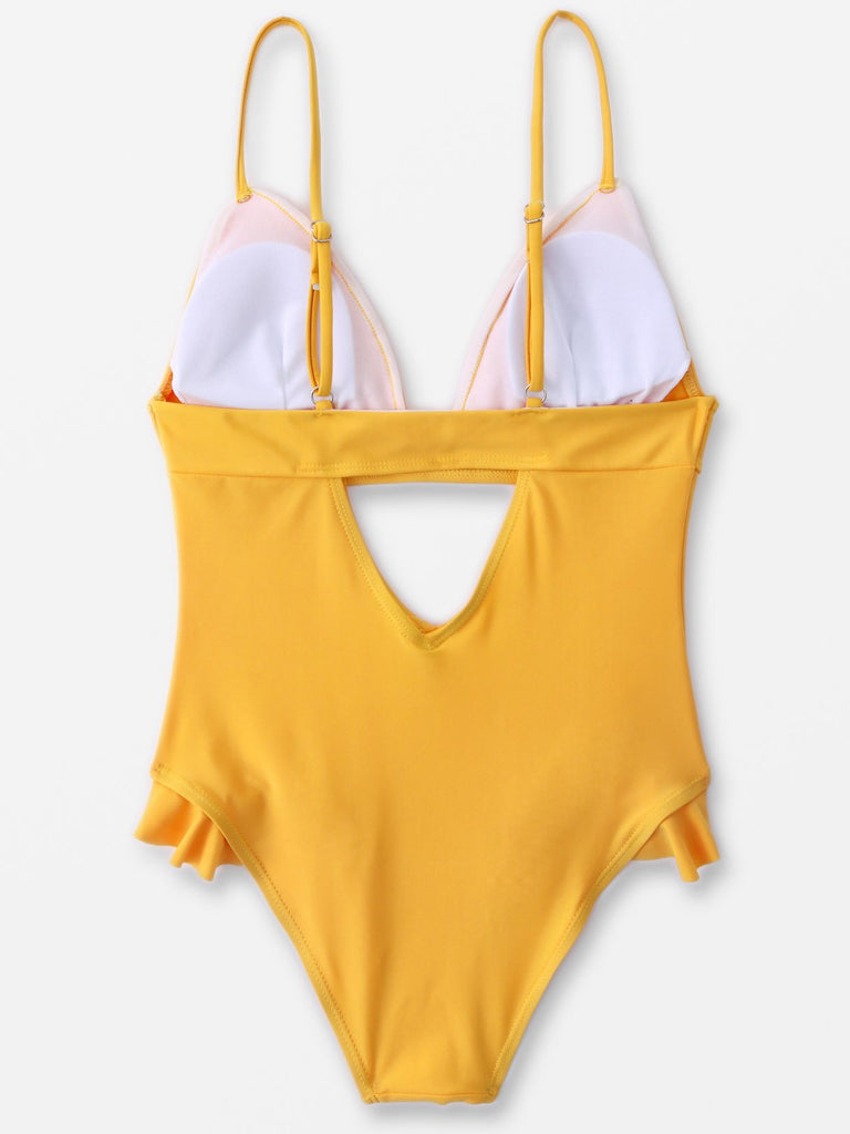 Womens Yellow One-Pieces