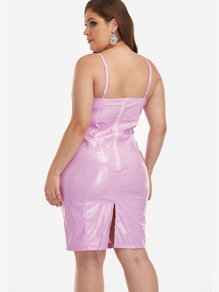 Womens Pink Plus Size Dresses