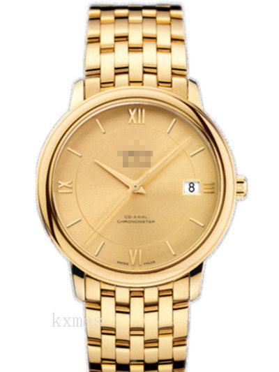 Discount Elegance Yellow Gold 18 mm Watch Band 424.50.37.20.08.001_K0017377
