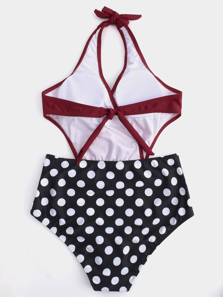 Womens Burgundy One-Pieces