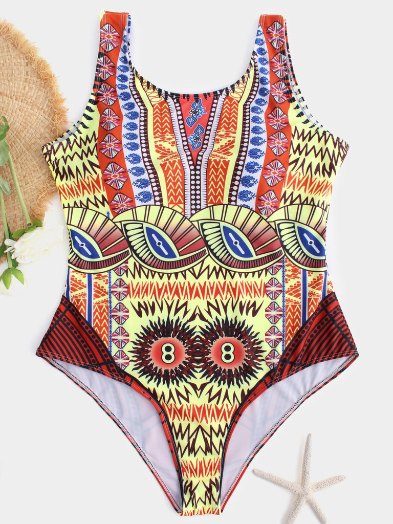 Printed One-Pieces Swimsuits
