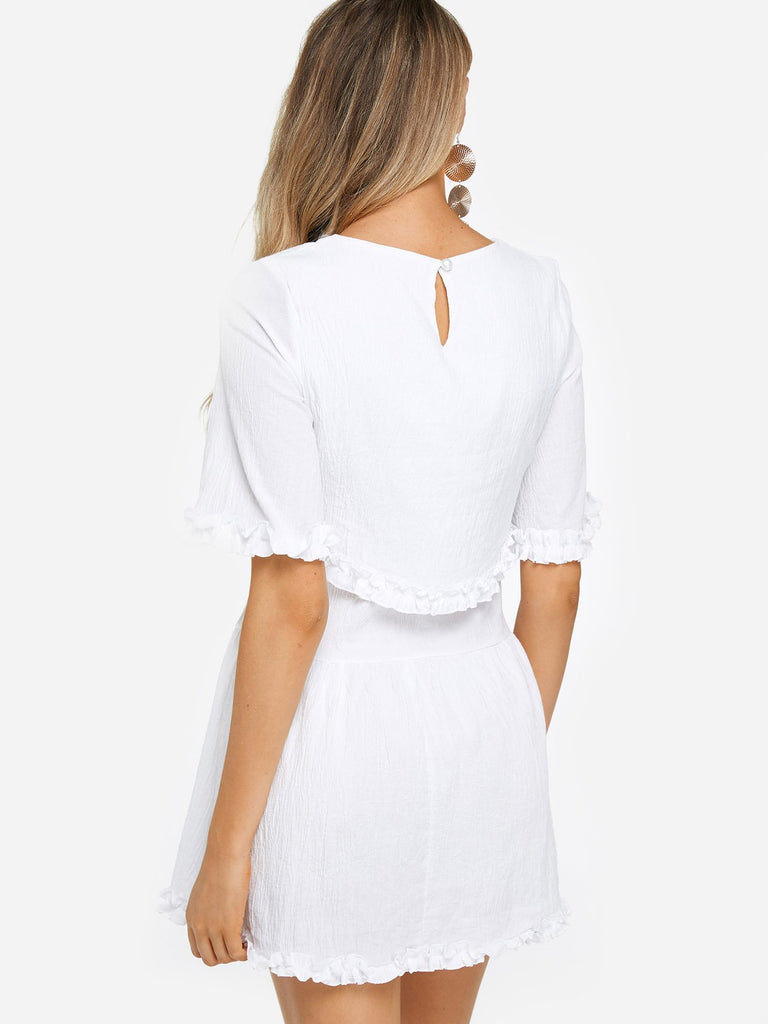 Womens White Casual Dresses