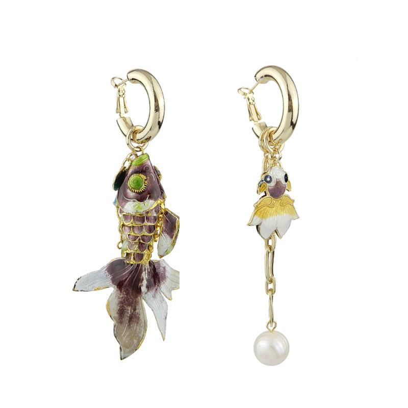 Purple Handcrafted Earrings Jewellery