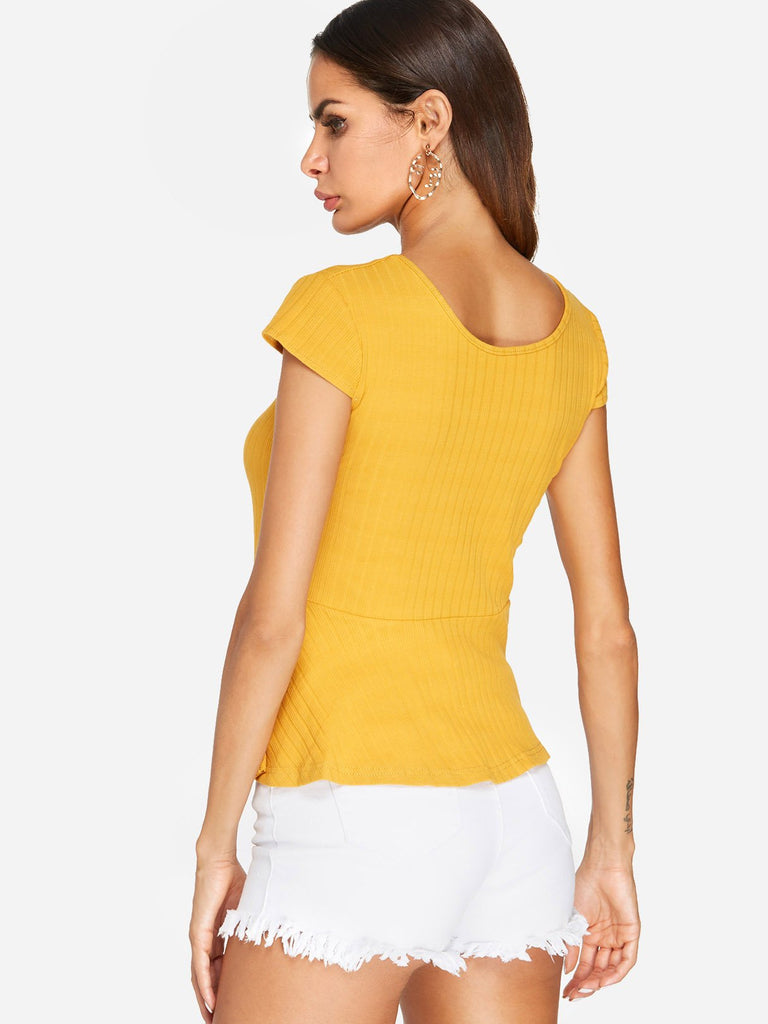 Womens Yellow T-Shirts