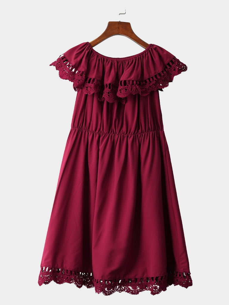 Womens Burgundy Mini Dresses