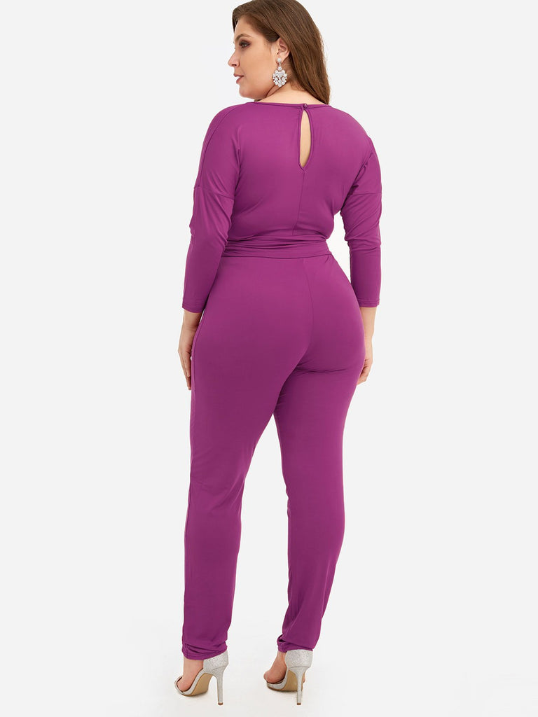 Womens Purple Plus Size Bottoms