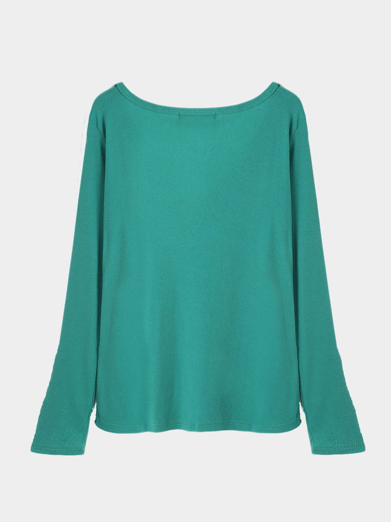 Casual Design Blouse With Long Sleeves