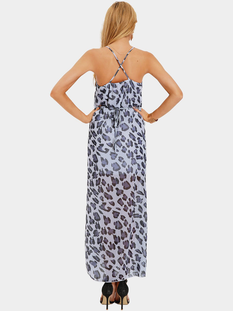 Womens Leopard Maxi Dresses