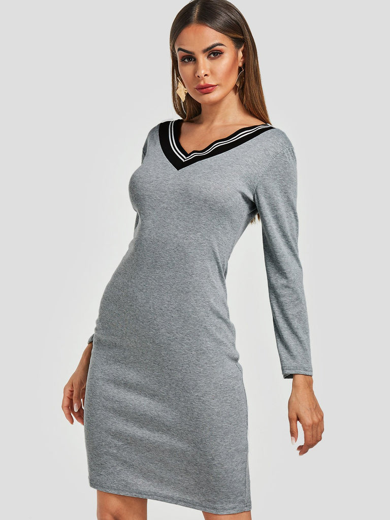 Ladies Grey Mini Dresses