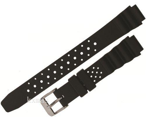 Affordable Classic Rubber 14 mm Replacement Watch Band ZC-14RUH-BLACK_K0014529