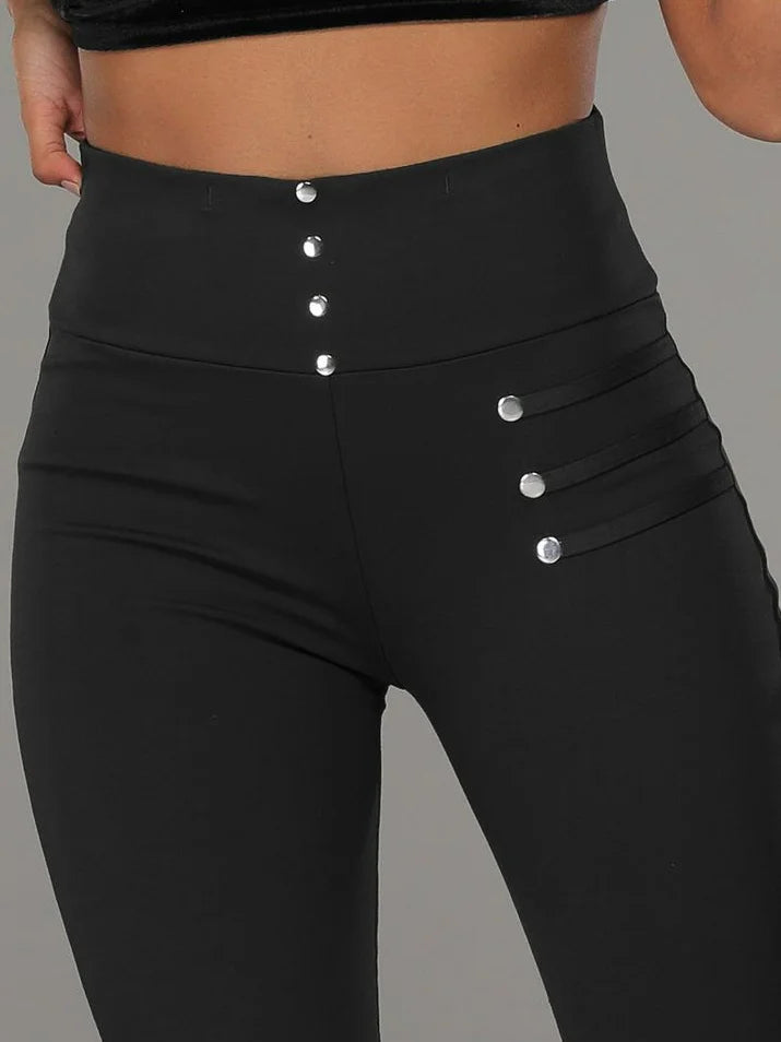 Fashion Plain Long Beauty Pants