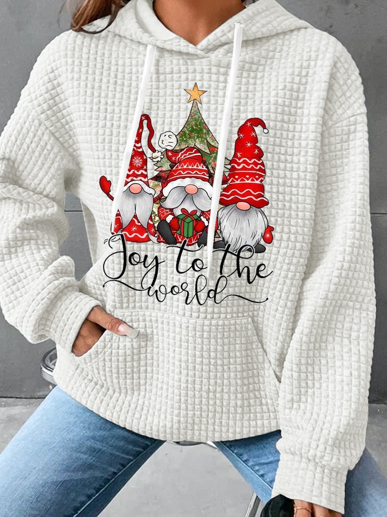 Fashion Long Sleeve Hoodie Christmas Simple Regular Hoodie