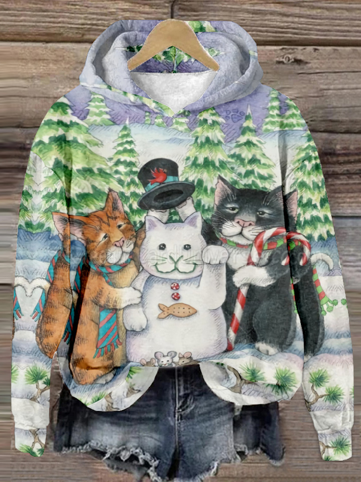 Casual Long Sleeve Hoodie Ethnic Fashion Regular Sweatshirt