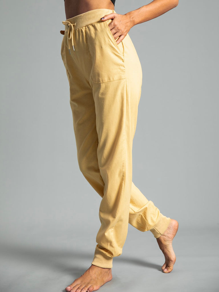 Beige Women Pants