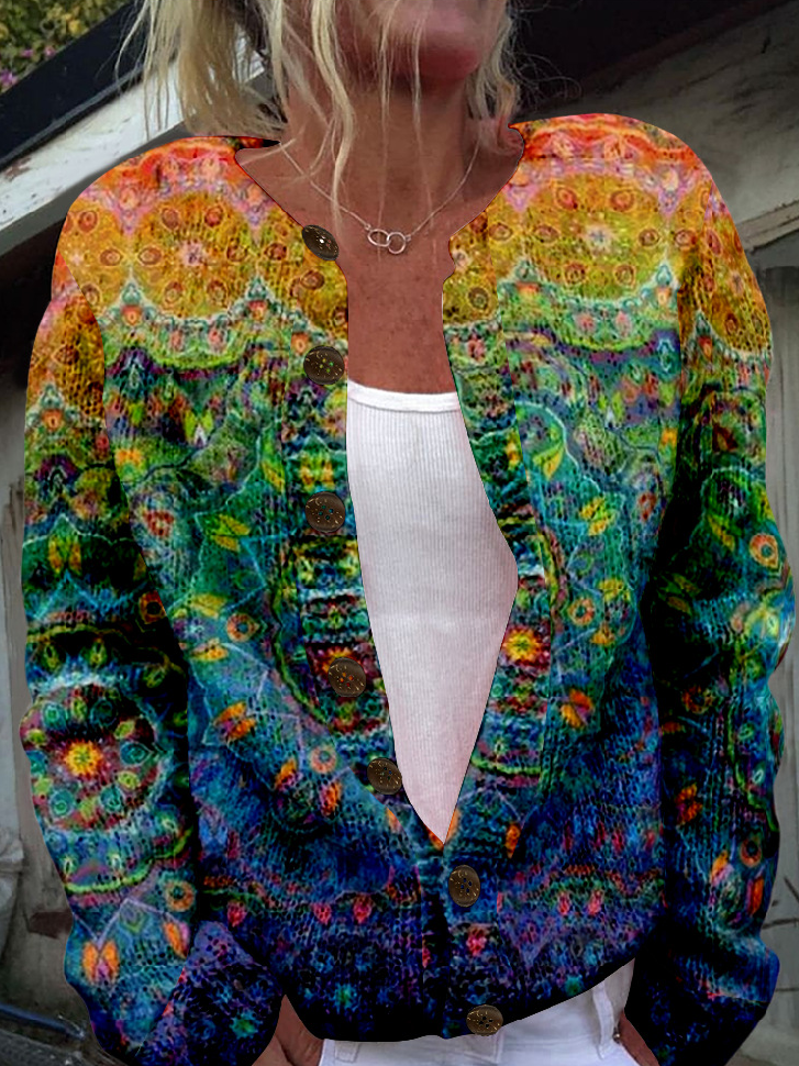 Loose Hoodie Long Sleeve Ethnic Fashion Regular Jacket