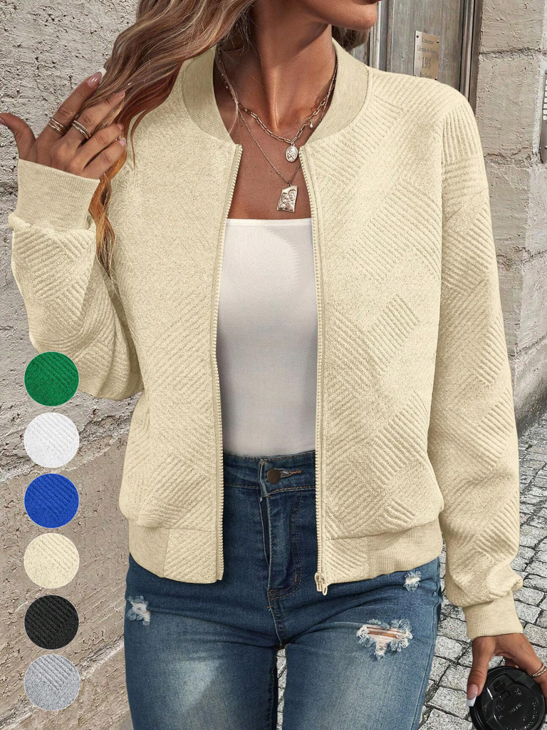 Loose Long Sleeve Plain Fashion Regular Jacket