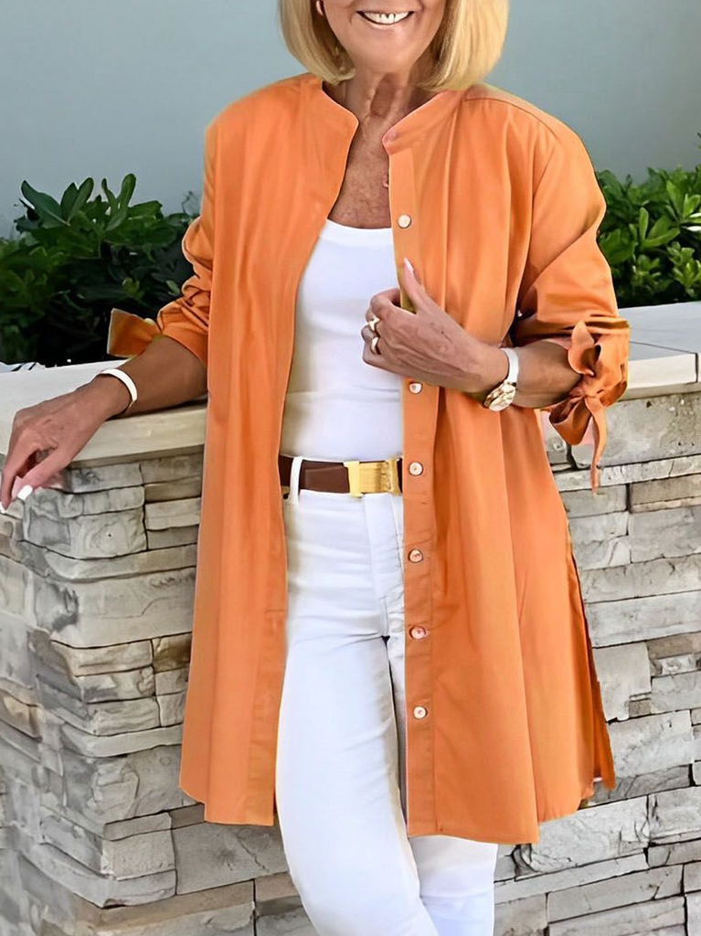 Loose Long Sleeve Plain Fashion Regular Jacket