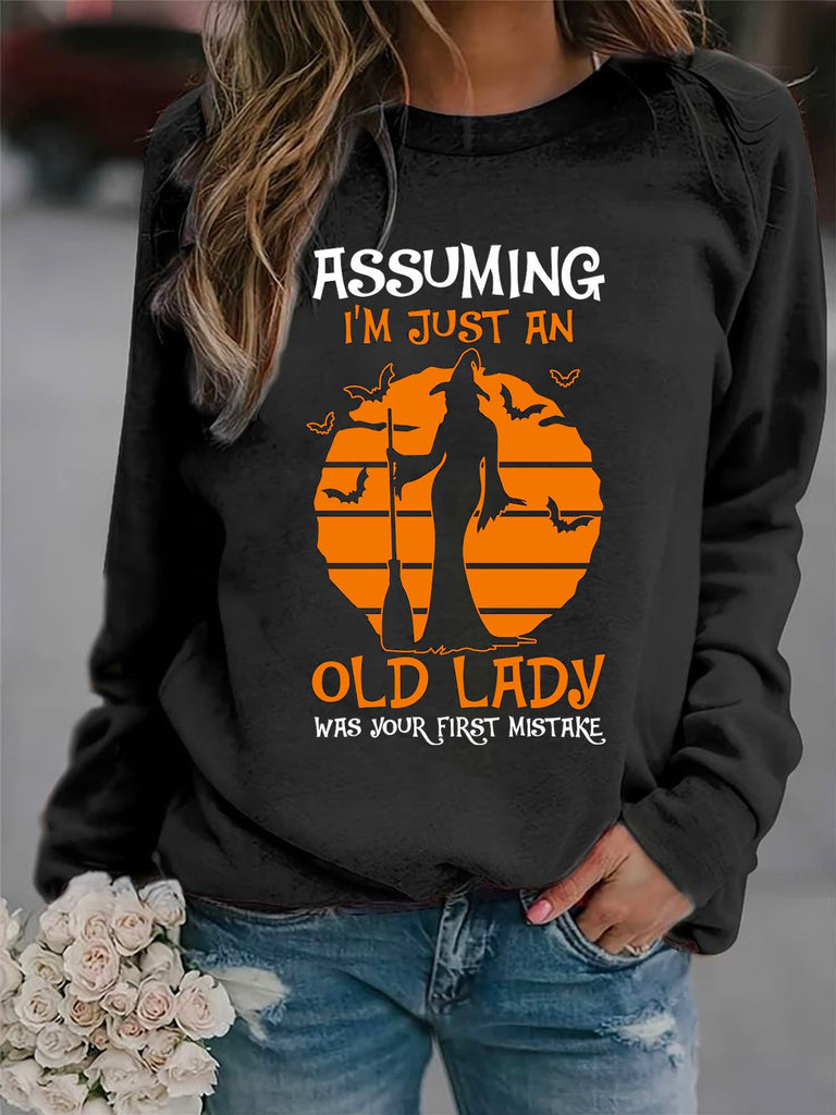Casual Crew Neck Long Sleeve Letter Pattern Fashion Regular Sweatshirt