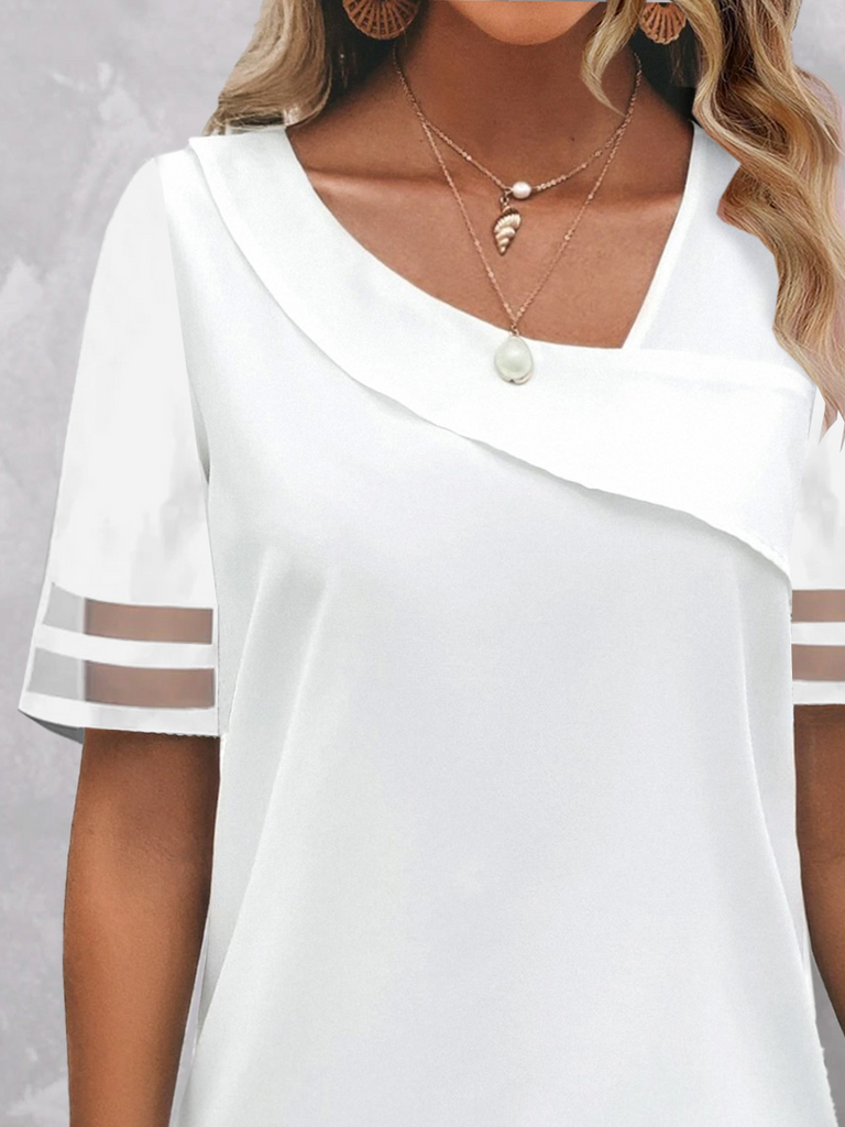 White Plus Size Blouses