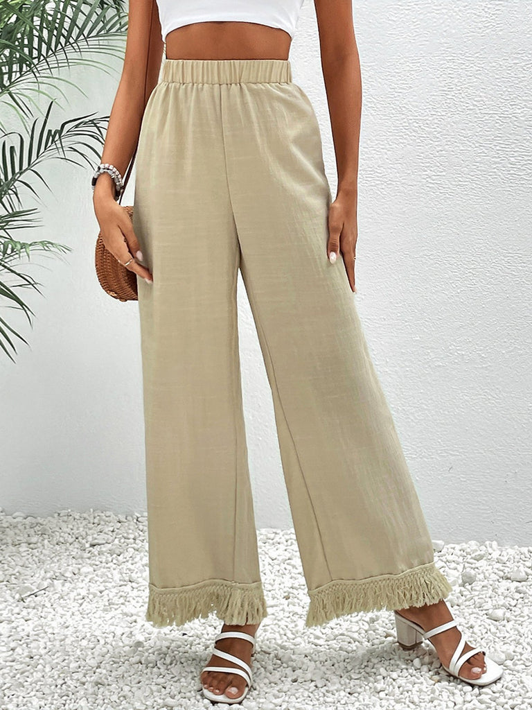 Fashion Plain Loose Long Pants