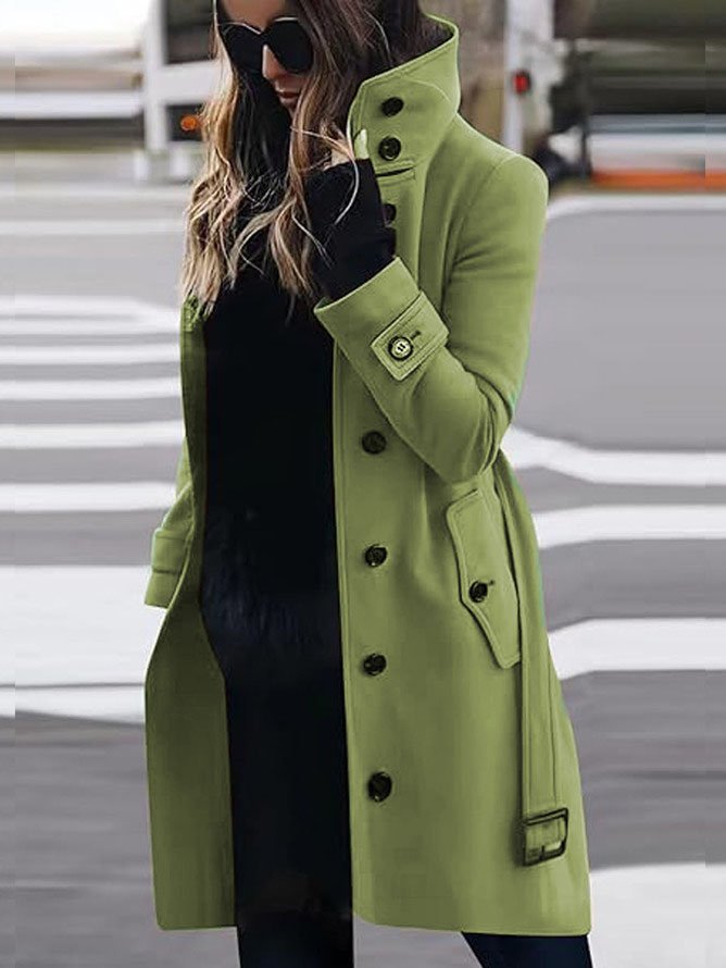 Loose Long Sleeve Plain Fashion Regular Jacket