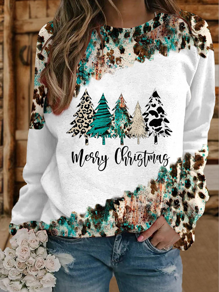 Casual Crew Neck Long Sleeve Text Letters Regular Sweatshirt