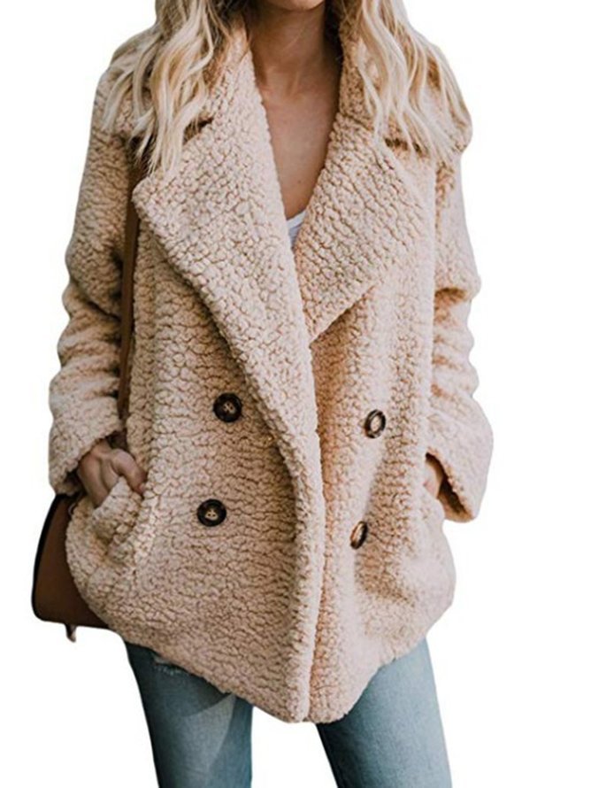 Khaki Plus Size Coats