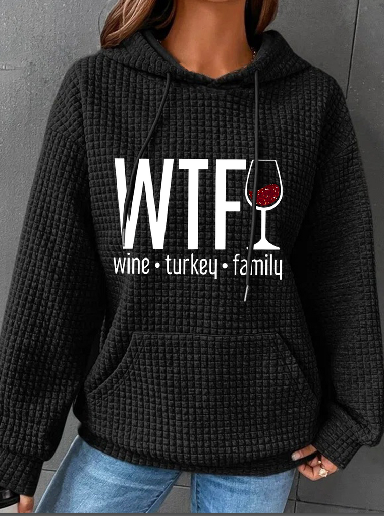 Casual Long Sleeve Hoodie Text Letters Fashion Regular Hoodie