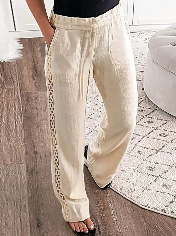 Fashion Plain Loose Long Pants