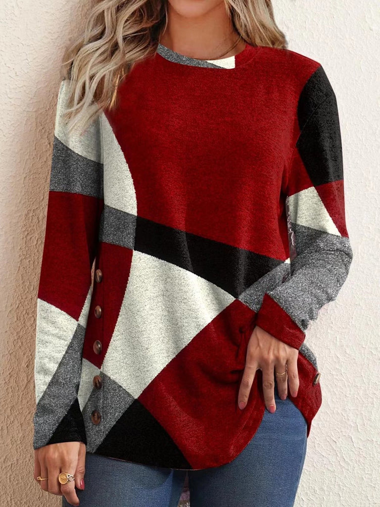 Red Plus Size Blouses