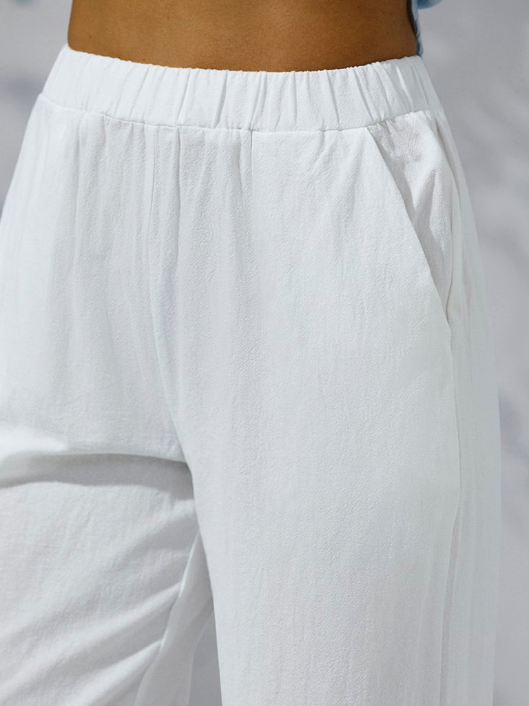 White Women Pants