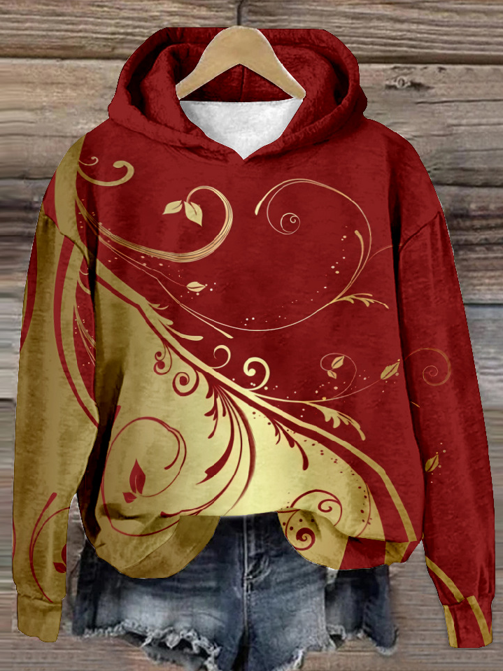 Fashion Long Sleeve Hoodie Christmas Zipper Casual Regular Sweatshirt