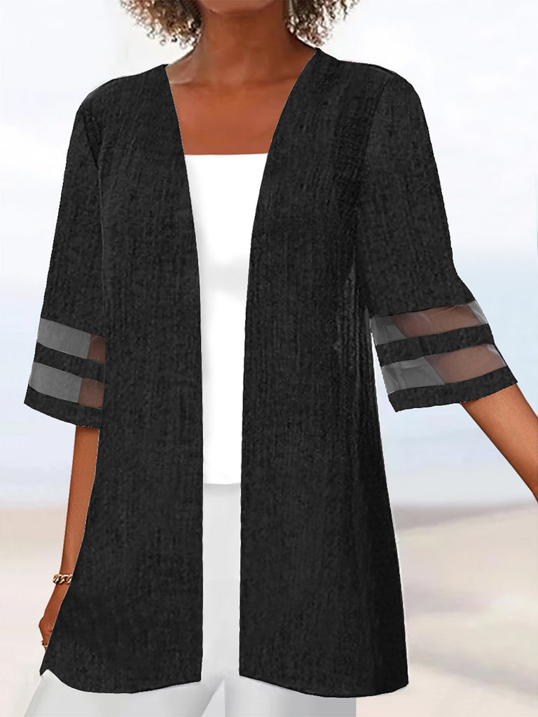 Gray Plus Size Kimonos