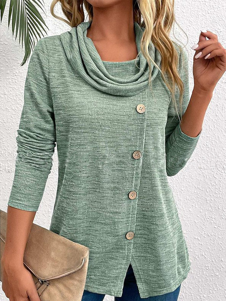 Fashion Long Sleeve Floral Loose Regular Blouse