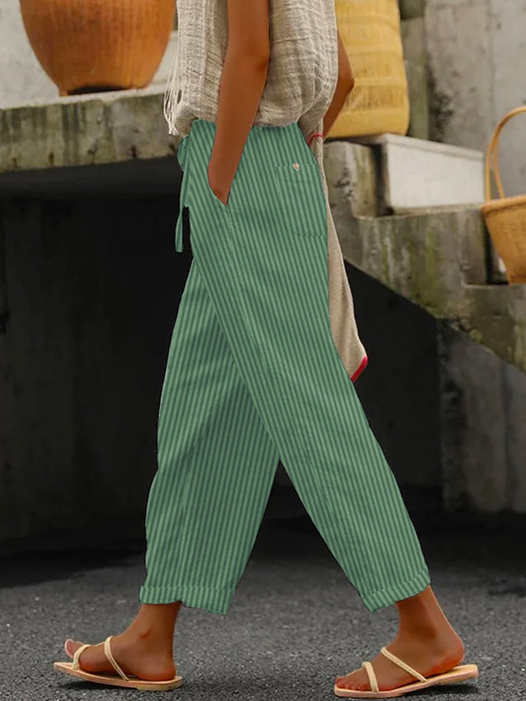 Gray Women Pants