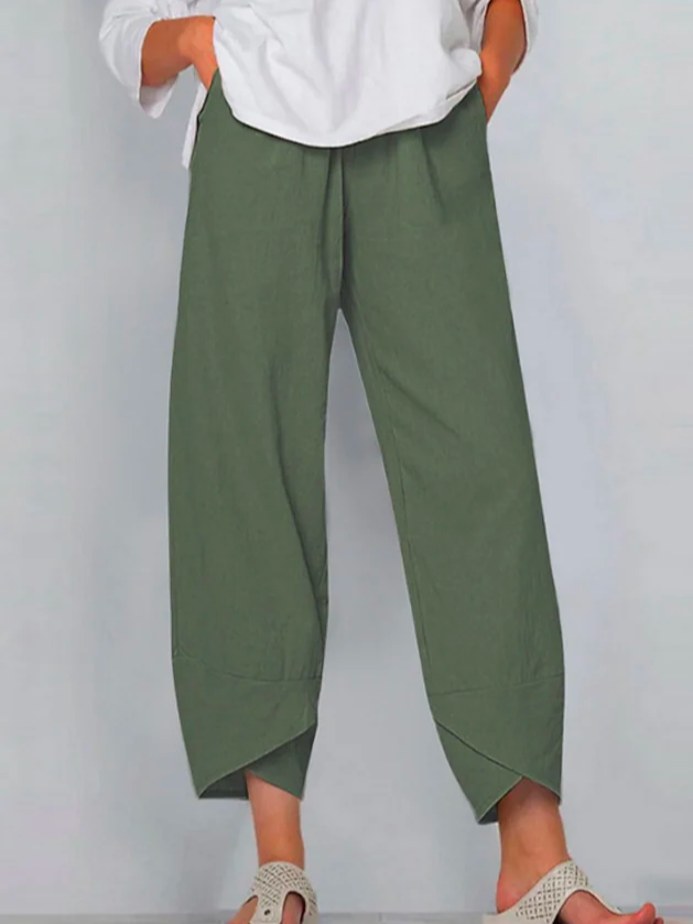 Khaki Women Pants