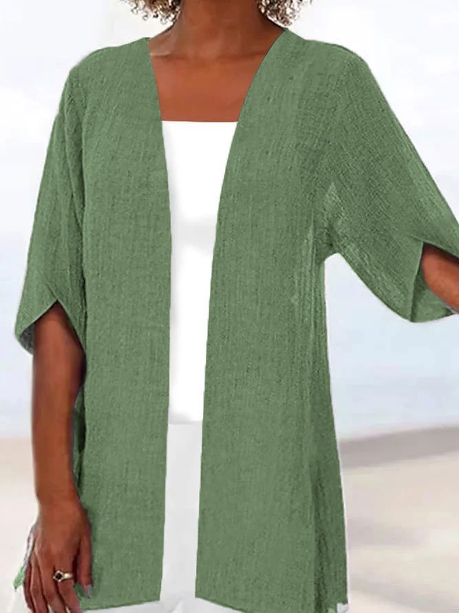 Light Gray Plus Size Kimonos