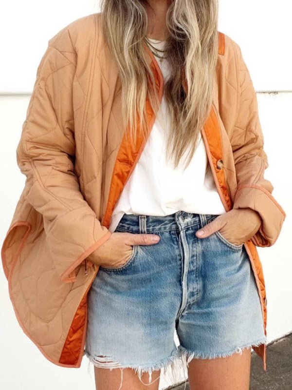Khaki Women Coats