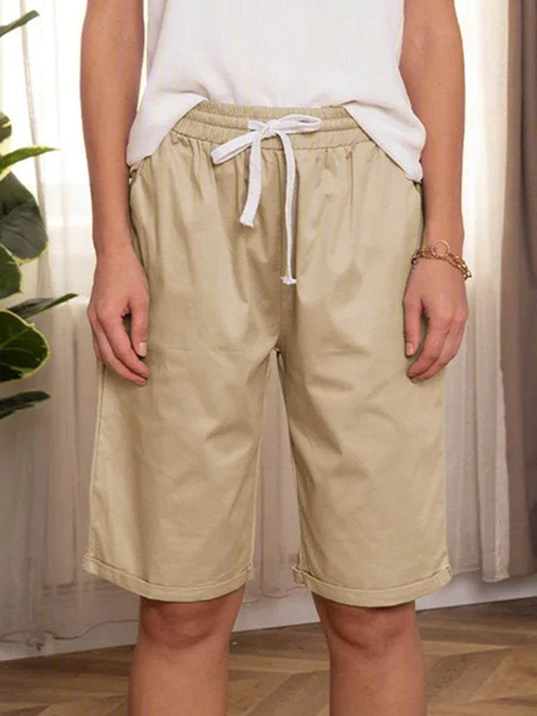 Cyan Plus Size Shorts