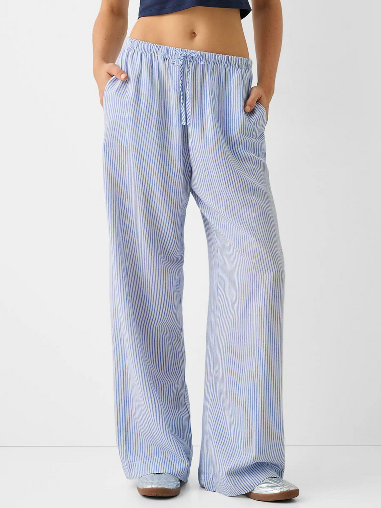 Fashion Striped Loose Long Pants