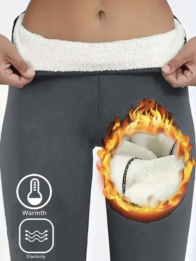Fashion Plain Tight Ankle Leggings