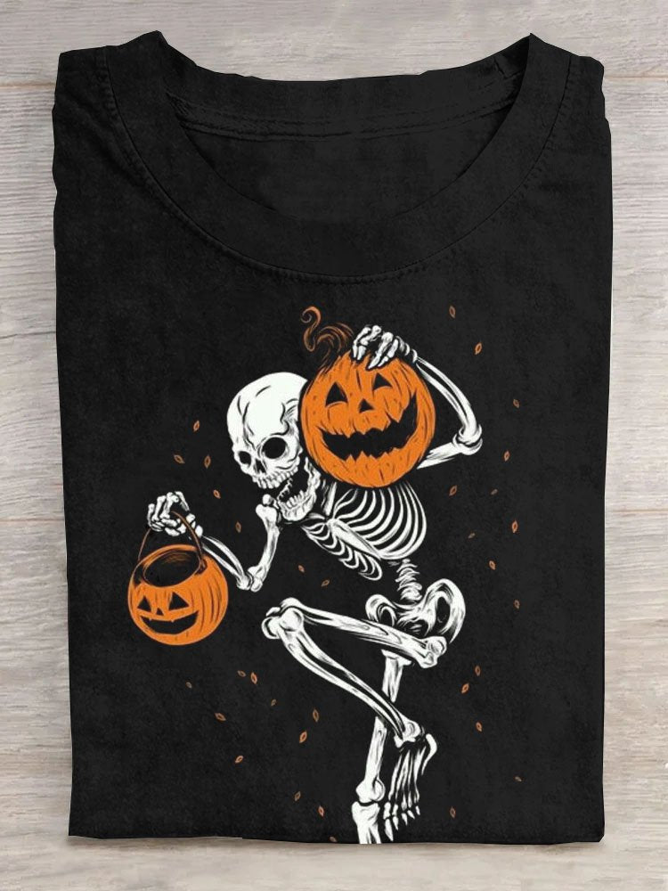 Casual Short Sleeve Crew Neck Halloween Fashion Regular T-Shirt