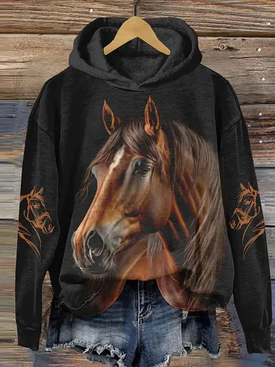 Fashion Long Sleeve Hoodie Animal Casual Regular Sweatshirt