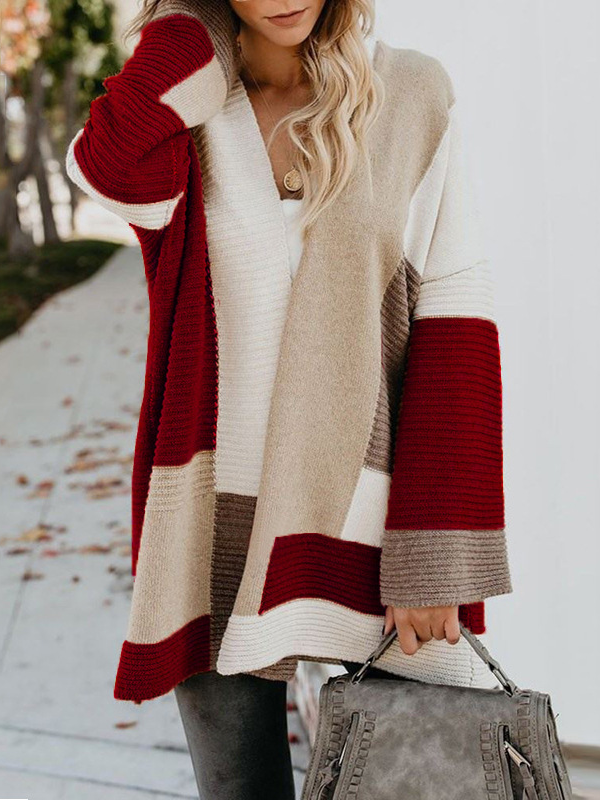Long Sleeve Geometric Fashion Regular Sweater