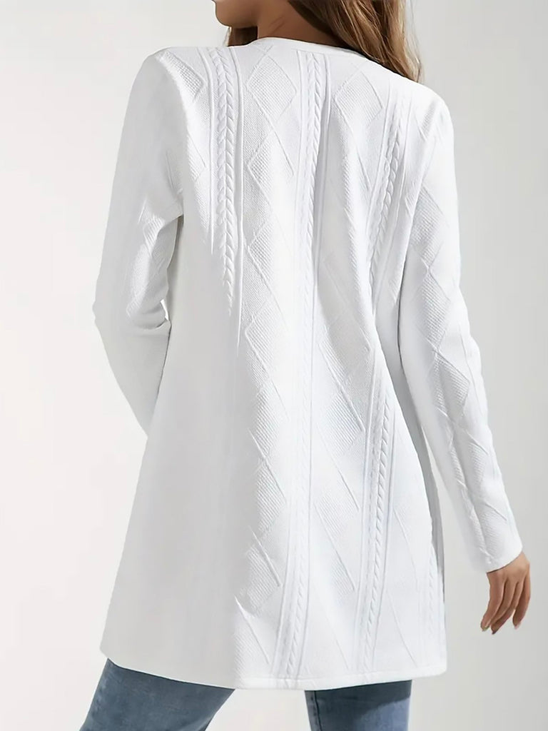 White Plus Size Cardigans